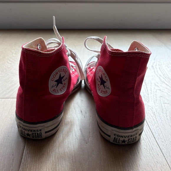Red Converse Hightops - Picture 3 of 5